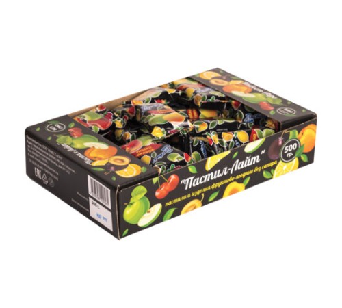 Пастила фруктовая Пастил-Лайт, ассорти вкусов, без добавления сахара, 500 г, УТ-00002476