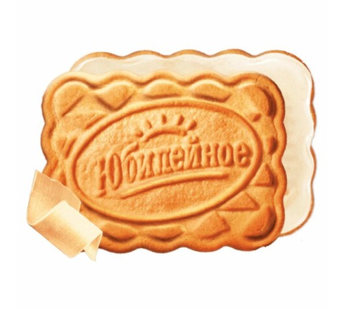 Печенье ЮБИЛЕЙНОЕ витаминизированное со светлой глазурью, 121 г, 9001510
