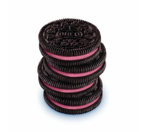 Печенье OREO с какао и начинкой с клубничным вкусом, 228 г, 9001526
