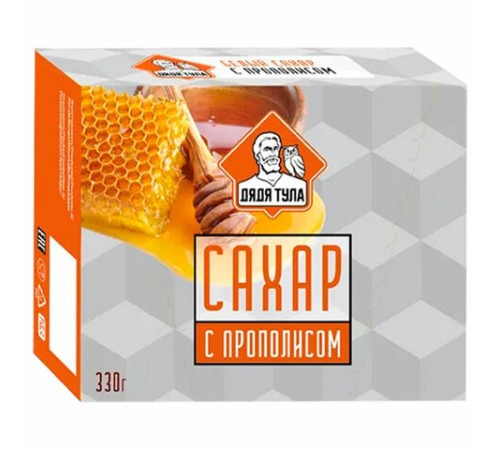 Сахар кусковой с экстрактом прополиса, 330 г