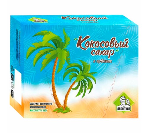 Сахар кусковой со вкусом кокоса, 330 г