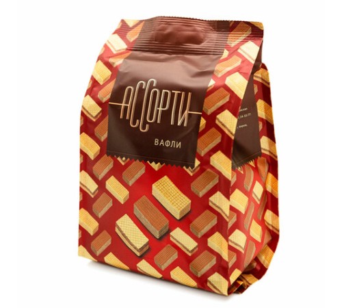 Вафли CONFASHION, ассорти вкусов: крем-брюле, кофе с молоком, халва, 250 г, УТ-00031159