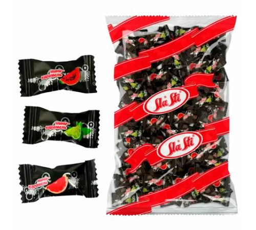 Карамель леденцовая SLASTI мини, микс (арбуз, грейпфрут, мохито), 1000 г