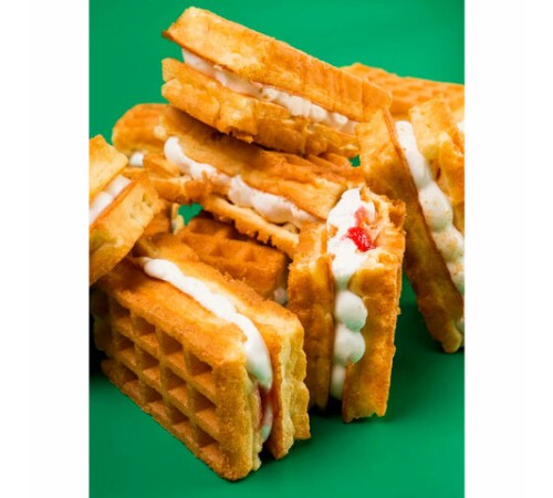 Вафли мягкие с суфле ДАРЛЕТТО со вкусом малины, 1,08 кг