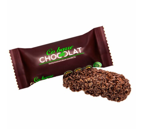 Конфеты мультизлаковые CO BARRE DE CHOCOLAT, ассорти в белой и темной глазури, 900 г