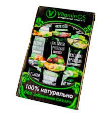 Пастила VITAMINOS фруктовое ассорти (яблоко, абрикос, слива, вишня, лимон), 400 г
