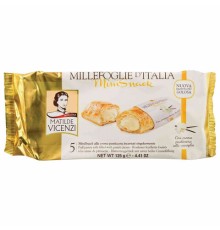 Печенье слоеное MATILDE VICENZI, трубочки с начинкой из заварного крема, 125 г, ИТАЛИЯ