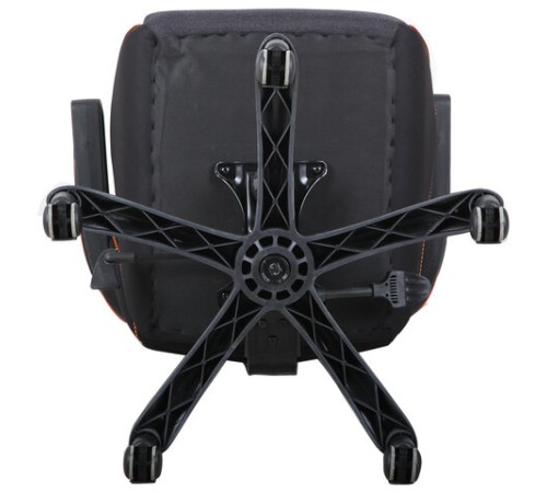 Кресло компьютерное BRABIX "Techno Pro GM-003", ткань, черное/серое, вставки оранжевые, 531813