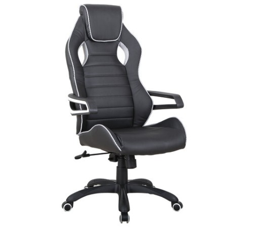 Кресло компьютерное BRABIX "Techno Pro GM-003", экокожа, черное/серое, вставки серые, 531814 Кресло компьютерное BRABIX "Techno Pro GM-003", экокожа, черное/серое, вставки серые, 531814