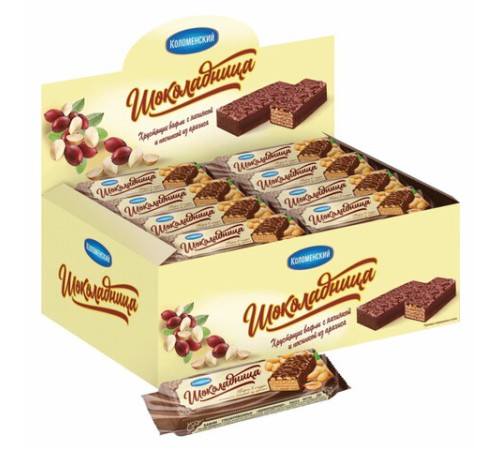 Вафли глазированные КОЛОМЕНСКОЕ 