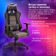 Кресло компьютерное BRABIX "GT Racer GM-100", две подушки, ткань, экокожа, черное/коричневое, 531819