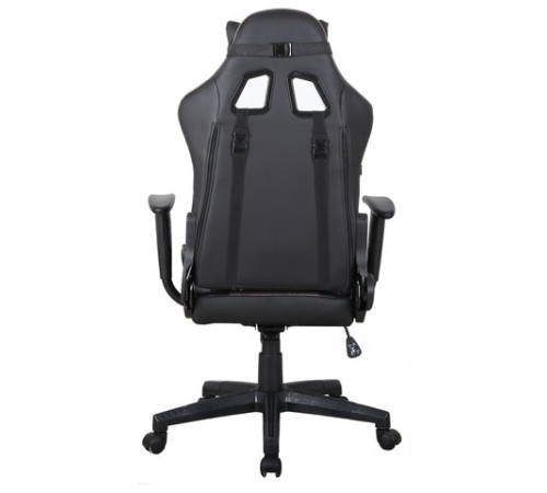 Кресло компьютерное BRABIX "GT Racer GM-100", две подушки, ткань, экокожа, черное/коричневое, 531819