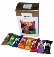 Конфеты мини-рожки в индивидуальной упаковке SORBON 