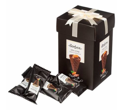 Конфеты мини-рожки в индивидуальной упаковке SORBON 