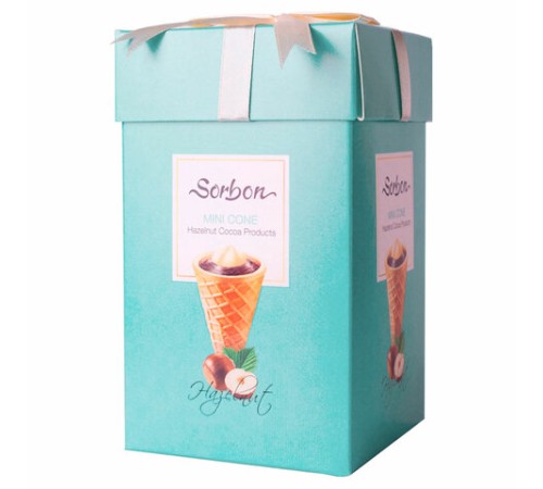Конфеты мини-рожки в индивидуальной упаковке SORBON 