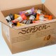 Конфеты мини-рожки в индивидуальной упаковке SORBON 