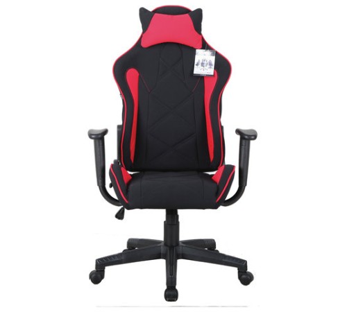 Кресло компьютерное BRABIX "GT Racer GM-101", подушка, ткань, черное/красное, 531820 Кресло компьютерное BRABIX "GT Racer GM-101", подушка, ткань, черное/красное, 531820