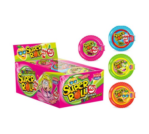 Жевательная резинка SUPER ROLL ассорти, 10 г, КАНДИ КЛАБ, GUM006-2