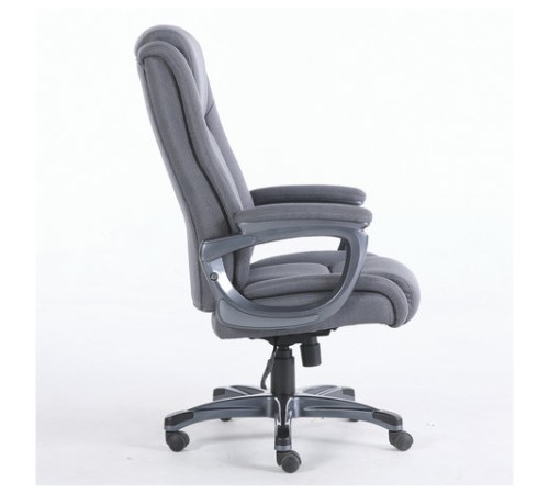 Кресло офисное BRABIX PREMIUM "Solid HD-005", нагрузка до 180 кг, ткань, серое, 531823 Кресло офисное BRABIX PREMIUM "Solid HD-005", нагрузка до 180 кг, ткань, серое, 531823