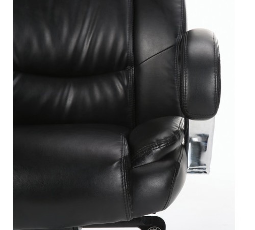 Кресло офисное BRABIX PREMIUM "Direct EX-580", хром, рециклированная кожа, черное, 531824