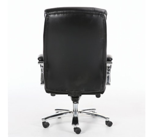 Кресло офисное BRABIX PREMIUM "Direct EX-580", хром, рециклированная кожа, черное, 531824