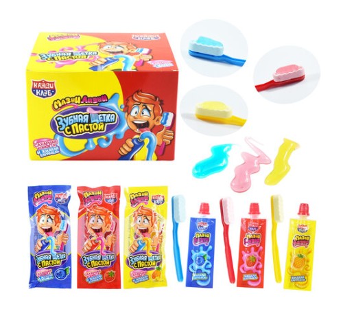 Сахарная конфета и жидкая карамель 