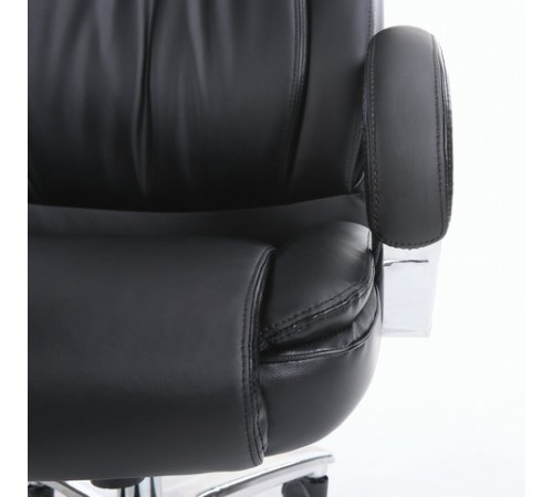 Кресло офисное BRABIX PREMIUM "Advance EX-575", хром, экокожа, черное, 531825 Кресло офисное BRABIX PREMIUM "Advance EX-575", хром, экокожа, черное, 531825