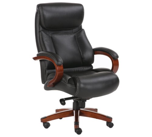 Кресло из натуральной кожи BRABIX PREMIUM "Infinity EX-707", дерево, черное, 531826