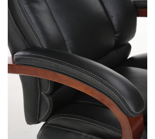 Кресло из натуральной кожи BRABIX PREMIUM "Infinity EX-707", дерево, черное, 531826