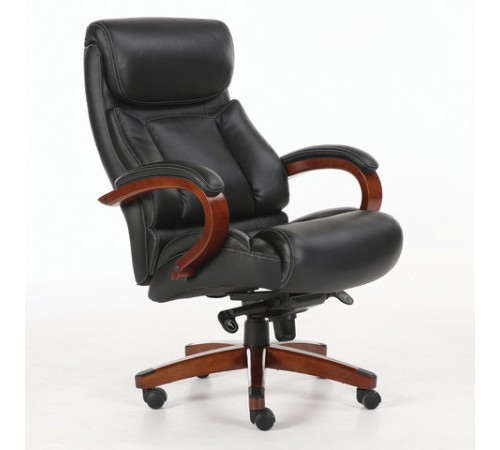 Кресло из натуральной кожи BRABIX PREMIUM "Infinity EX-707", дерево, черное, 531826