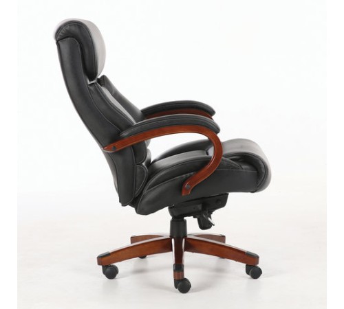 Кресло из натуральной кожи BRABIX PREMIUM "Infinity EX-707", дерево, черное, 531826