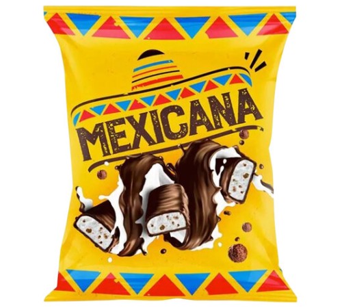 Конфеты шоколадные МЕКСИКАНА с арахисовой пастой и хрустящими шариками, 500 г, ВК271