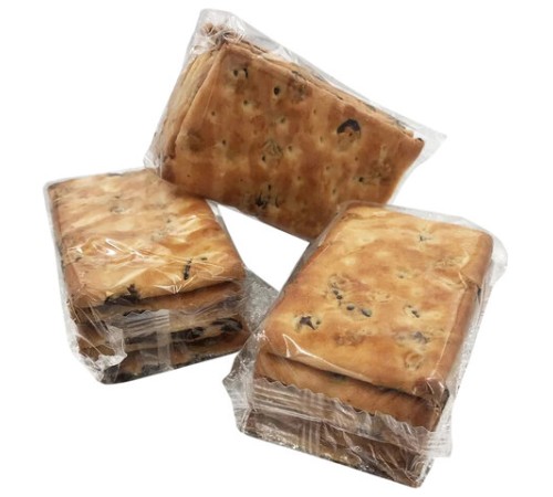 Печенье затяжное СЕМЕЙКА ОЗБИ с изюмом, яблоком и корицей 1,6 кг, по 5 шт. в индивидуальной упаковке, 1468