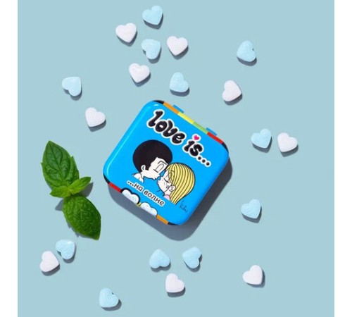 Драже освежающие в форме сердца LOVE IS, вкус мята, 20 г, 709242