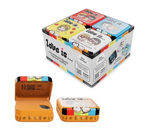 Драже освежающие в форме сердца LOVE IS, вкус маракуйя, 20 г, 709244