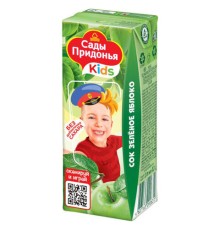 Сок яблочный САДЫ ПРИДОНЬЯ восстановленный 0,2 л