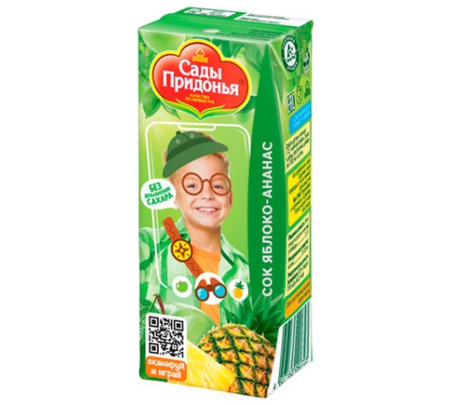 Сок Яблоко/Ананас САДЫ ПРИДОНЬЯ 0,2 л