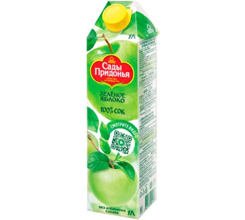 Сок Яблочный САДЫ ПРИДОНЬЯ 1 л