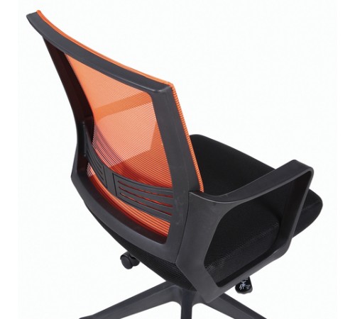Кресло BRABIX " Balance MG-320", с подлокотниками, комбинированное черное/оранжевое, 531832 Кресло BRABIX " Balance MG-320", с подлокотниками, комбинированное черное/оранжевое, 531832