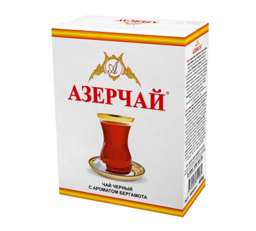 Чай листовой АЗЕРЧАЙ черный с ароматом бергамота среднелистовой 400 г, ш/к 21031, 416757