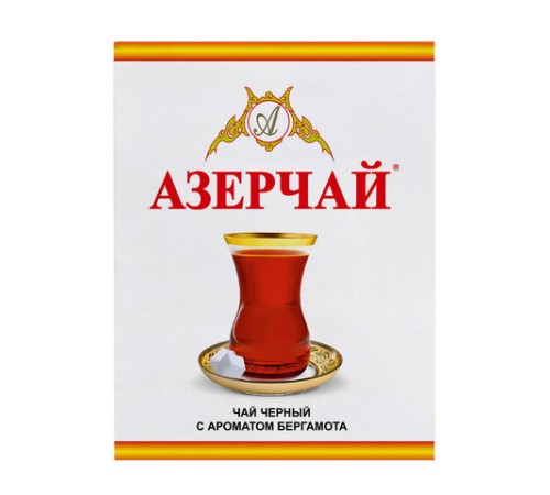 Чай листовой АЗЕРЧАЙ черный с ароматом бергамота среднелистовой 400 г, ш/к 21031, 416757