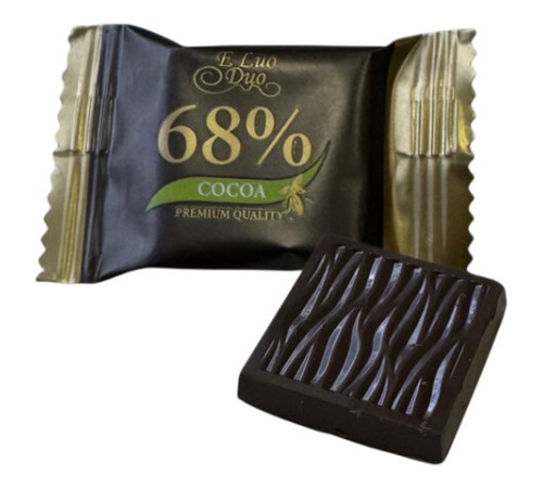 Шоколад порционный KONFESTA горький 68%, 72%, 85%, 90% какао, 1100 г (220 штук по 5 г)