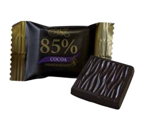 Шоколад порционный KONFESTA горький 68%, 72%, 85%, 90% какао, 1100 г (220 штук по 5 г)