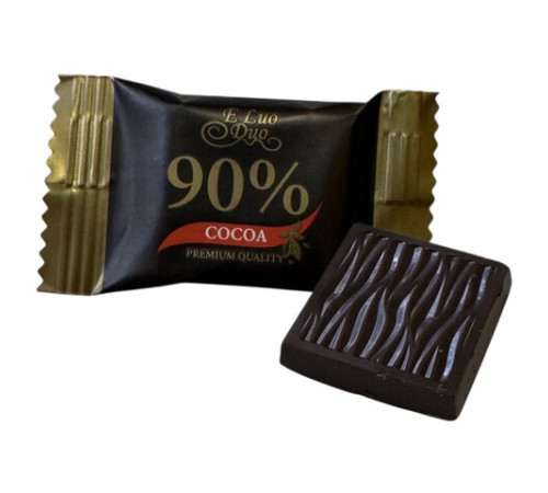 Шоколад порционный KONFESTA горький 68%, 72%, 85%, 90% какао, 1100 г (220 штук по 5 г)