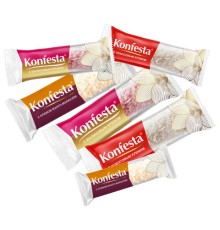 Конфеты глазированные KONFESTA ассорти (кокос, малина, манго-маракуйя), 1100 г