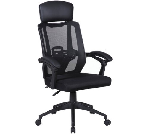 Кресло офисное BRABIX "Nexus ER-401", с подголовником, черное, 531835 Кресло офисное BRABIX "Nexus ER-401", с подголовником, черное, 531835