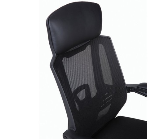 Кресло офисное BRABIX "Nexus ER-401", с подголовником, черное, 531835 Кресло офисное BRABIX "Nexus ER-401", с подголовником, черное, 531835