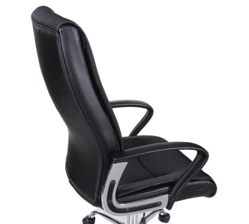 Кресло офисное BRABIX "Forward EX-570", хром, экокожа, черное, 531837 Кресло офисное BRABIX "Forward EX-570", хром, экокожа, черное, 531837