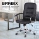 Кресло BRABIX "Bit EX-550", хром, экокожа, черное, 531838