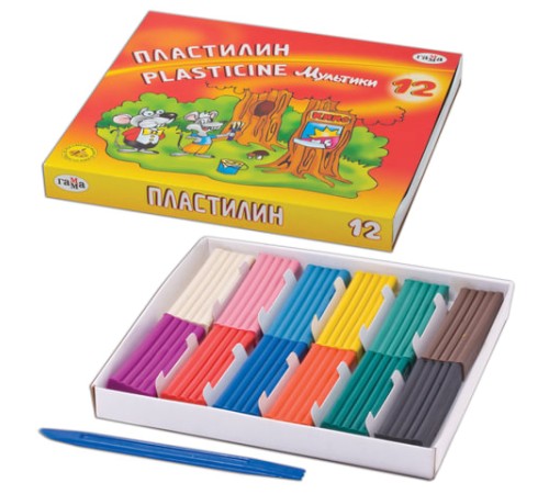 Пластилин классический ГАММА 